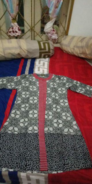 Batik Wanita Longcardi Kardigan Ayudia Motif Kombinasi Premium Kondangan