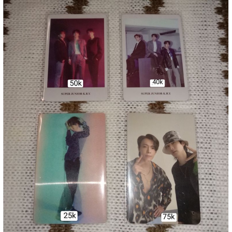 Photocard Super Junior leeteuk heechul yesung shindong eunhyuk donghae siwon ryeowook kyuhyun pc