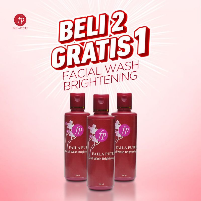 BELI 2 GRATIS 1/facial wash Brightening FP plus pencerah - sabun wajah whitening