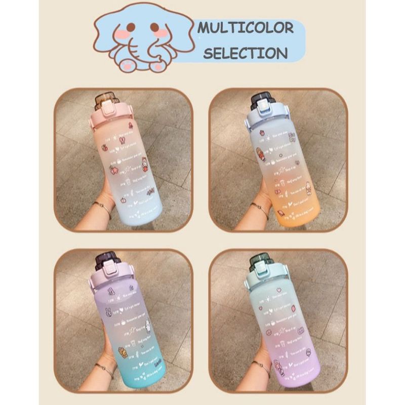 KOREAN BOTOL 2 LITER BOTOL MINUM GRADASI