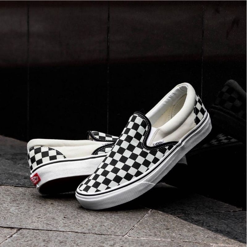 SEPATU VANS CHEAKERBOARD SLIP ON KLASIK PRIA DAN WANITA SIZE 36-44