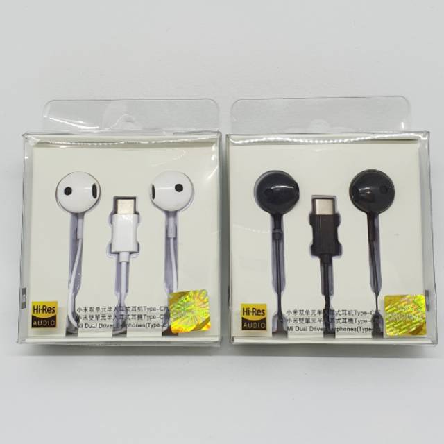 Headset Xiaomi Hi-Res Tipe C Original 100% Handsfree Earphone Xiaomi  Type C Piston 9 Hires  Xiao Mi