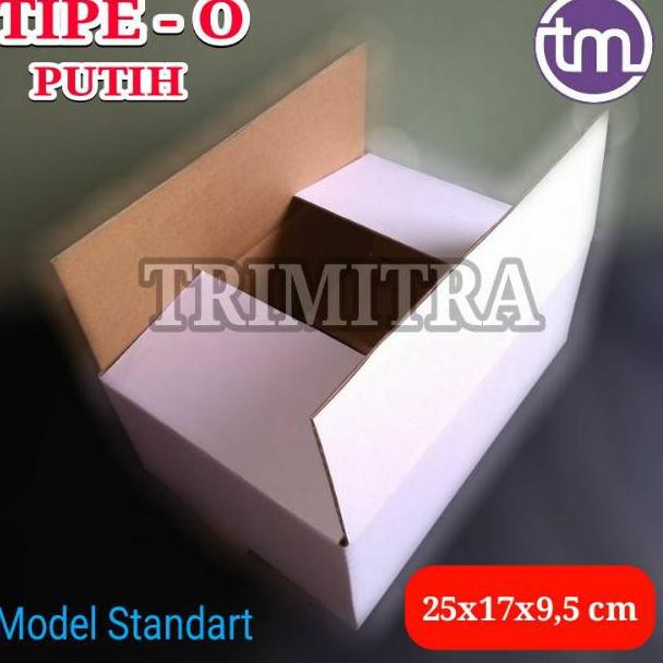

[KODE 2726] KOTAK O PUTIH KARDUS BOX PUTIH PACKING KECIL SEDANG CORRUGATED TEBAL