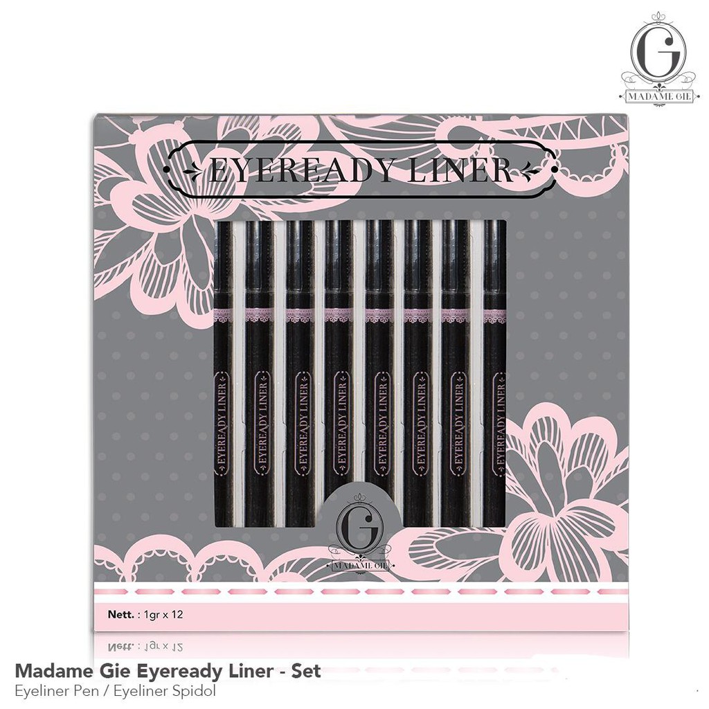 Madame Gie Eyeready Liner - MakeUp Eyeliner Pen Black Waterproof