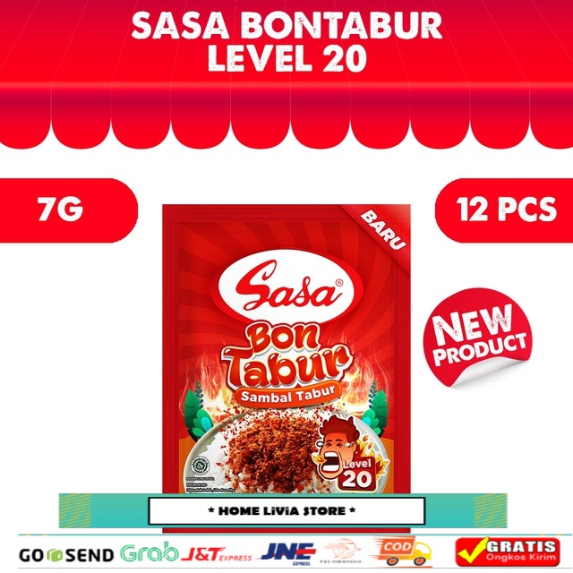 

Sasa Bontabur Sambal Original Level 20 (12 x 7gr)