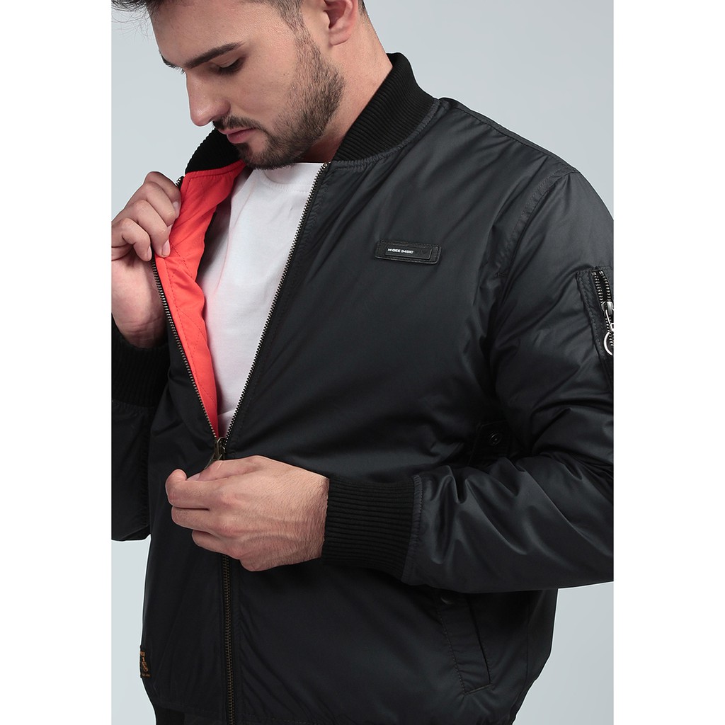 Jaket Bomber Pria MGEE Original Outdoor Reversible Battle C003 Grey Navy Dark Navy