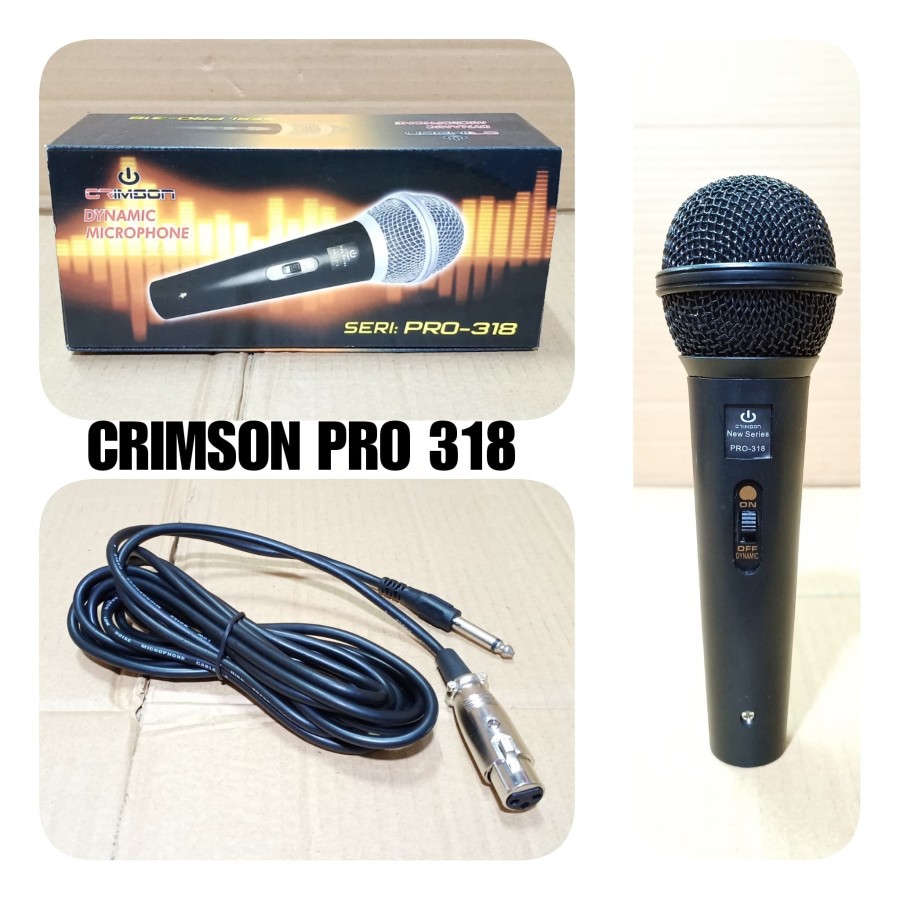 MIC KABEL CRIMSON PRO 318 / 319 DYNAMIC MICROPHONE