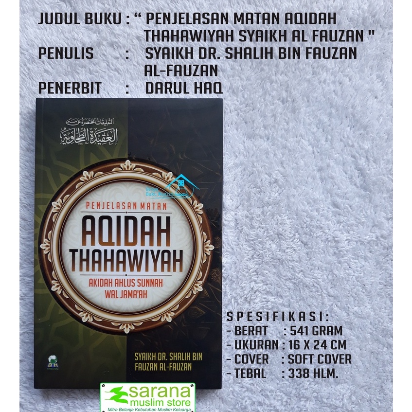 BUKU PENJELASAN MATAN AQIDAH THAHAWIYAH SYAIKH AL FAUZAN