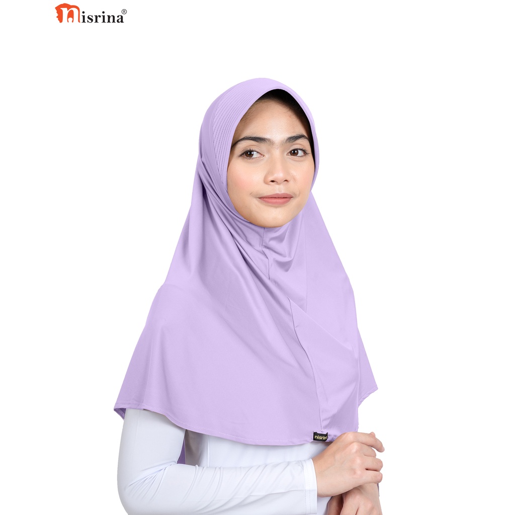Nisrina Fashion Muslim Jilbab Instan Polos Citra Narurita-Ungu Muda