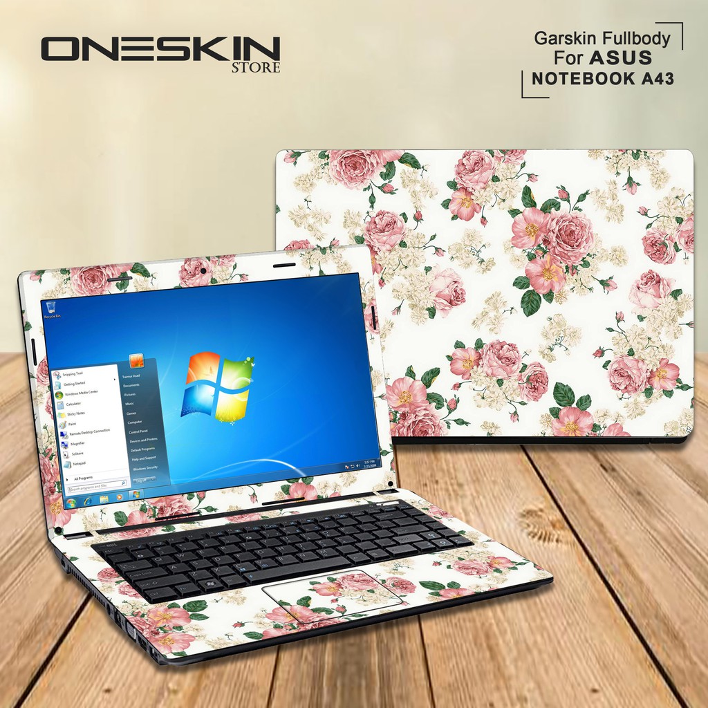 Garskin Laptop Cover Asus A43SJ-VX355D A43SJ-VX395D A43SJ-VX396D Fullbody