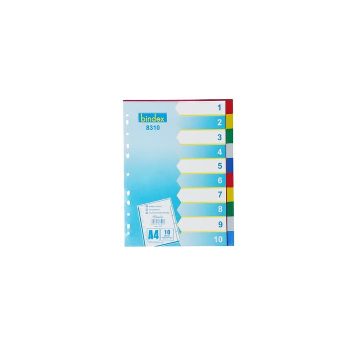 

Kertas File - Kertas Note - Isi Kertas Binder Bindex Colour Divider 8310 - 10 Divisions A4 Produk