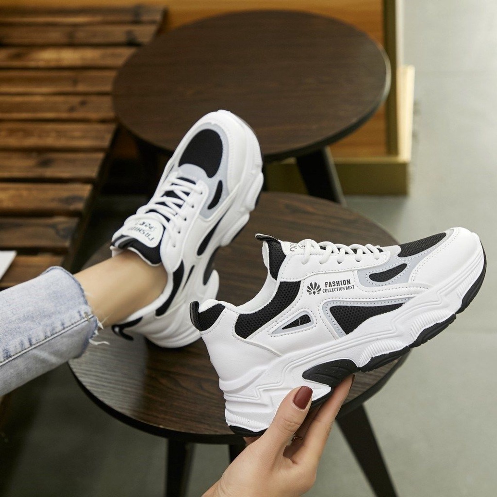 TBIG [COD] Sepatu Sekolah Sneakers Import Shoes JFASH NEW Fashion Wanita Sepatu Korea Style Sekolah Kuliah