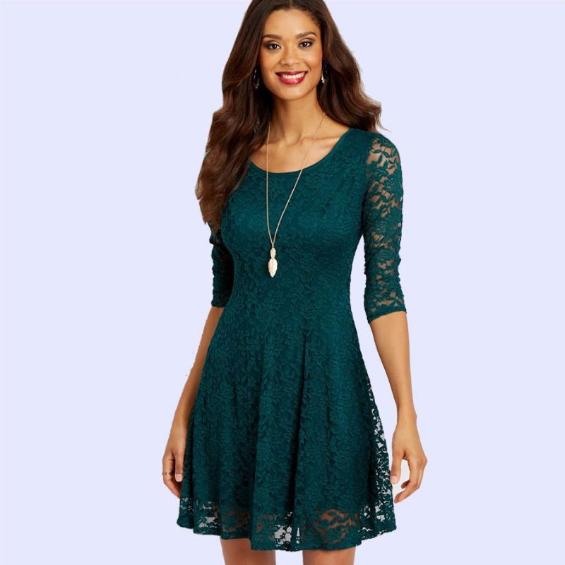 Maurices Dress Brukat Guess Scallope Wanita Original Branded