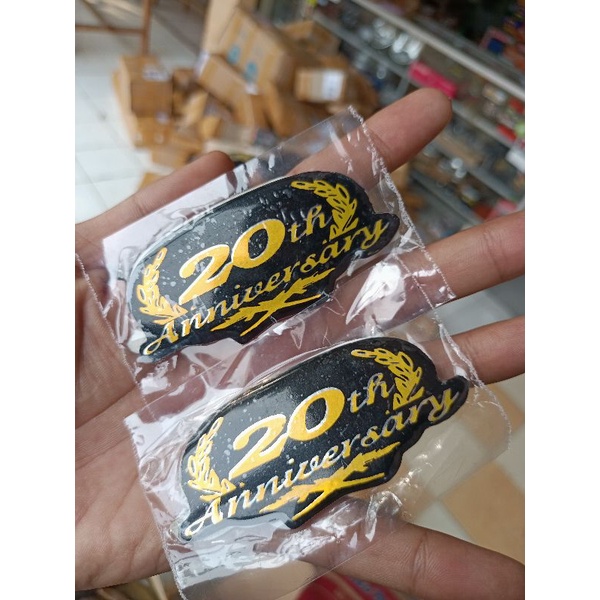 emblem aniversary 20 tahun rx king se gold sepasang