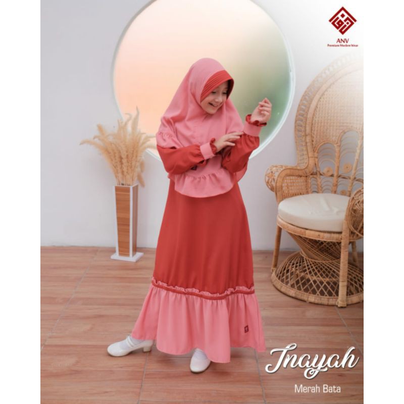 GAMIS INAYAH ANV KIDS/GAMIS ANAK SET