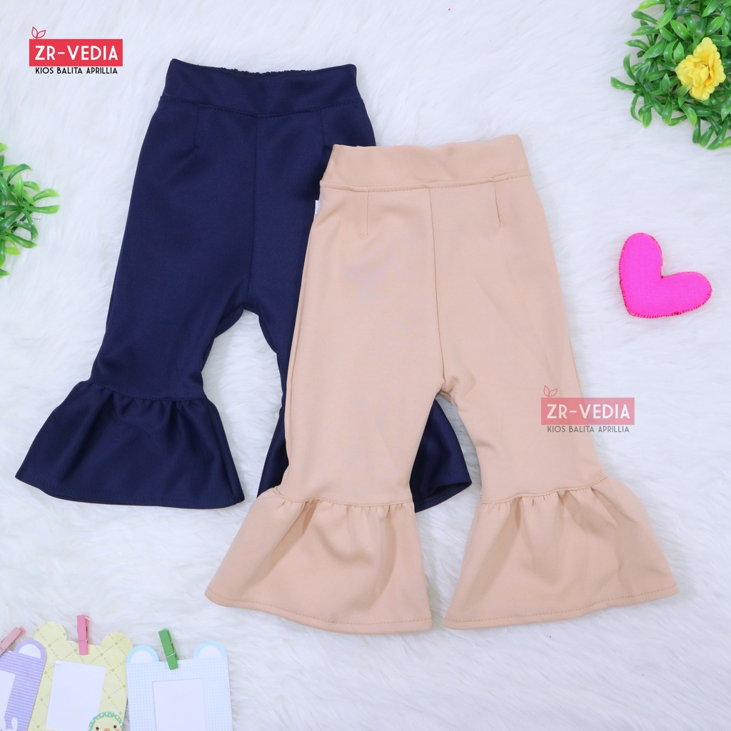 Trumpet Polos 1-7 Tahun / Celana Cutbray Adem Anak Perempuan Legging Cewek Modis Girl Lucu Panjang Kios Balita Aprilia