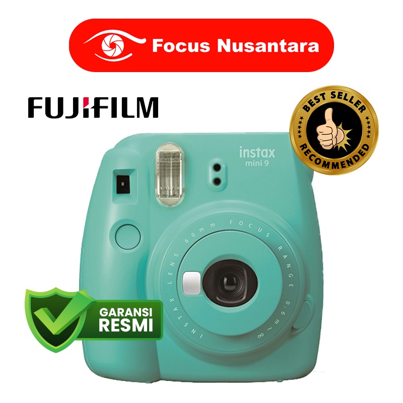 Fujifilm Instax Mini 9 Instan Film Camera Garansi Resmi Fujifilm Indonesia 1th-Aqua Green