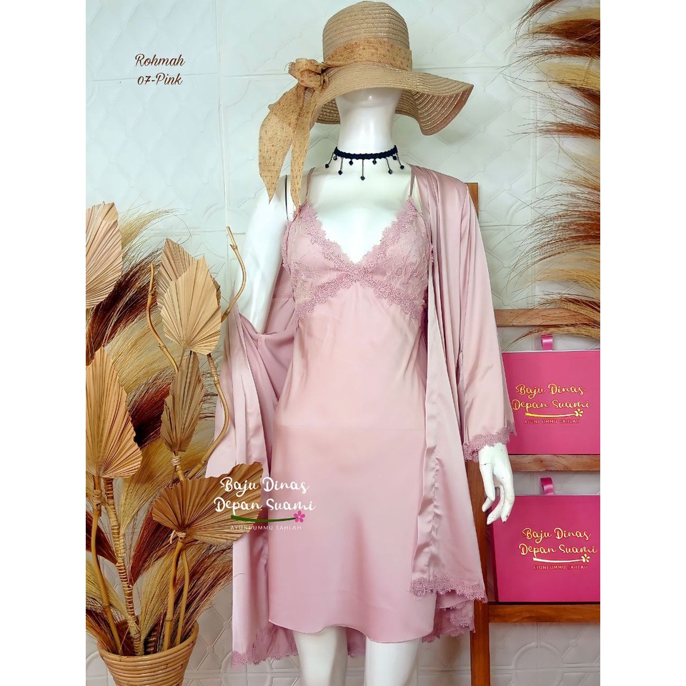 Baju tidur kimono premium Rohmah 07 BDDS - Baju dinas depan suami bisa untuk kado pernikahan - kimon