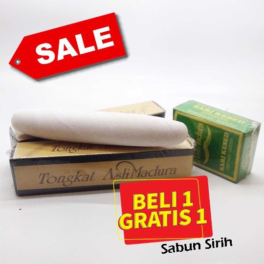 Original Tongkat Madura Asli 100% - BONUS Sabun Sirih 1 Tongkat Madura Ori MURAH Exp Baru