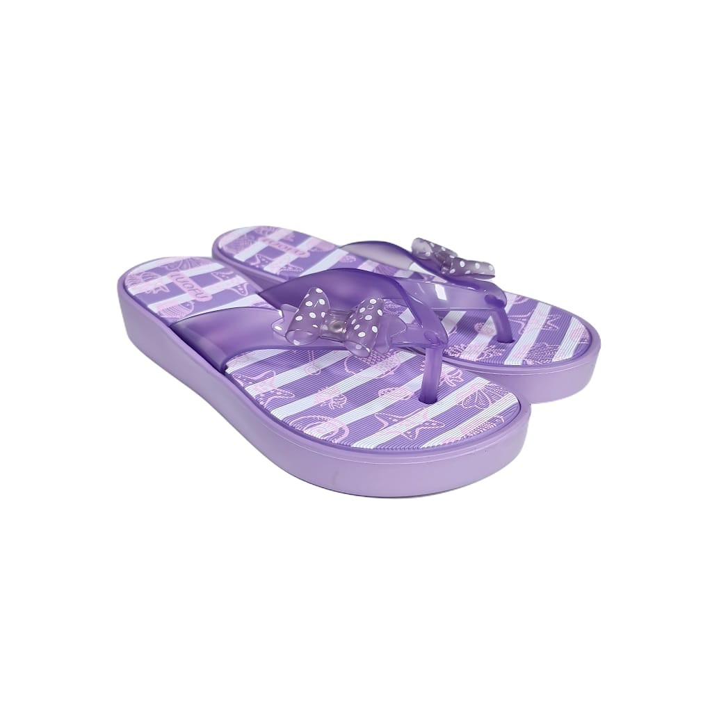 LUOFU ORIGINAL jelly sandal karet empuk murah anak cewek sendal jepit import E7158TF-L22J