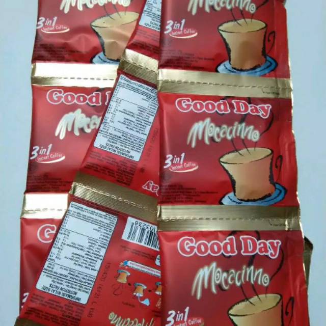 

Kopi Good Day Moccachino an Chococino Renceng 10Pcs