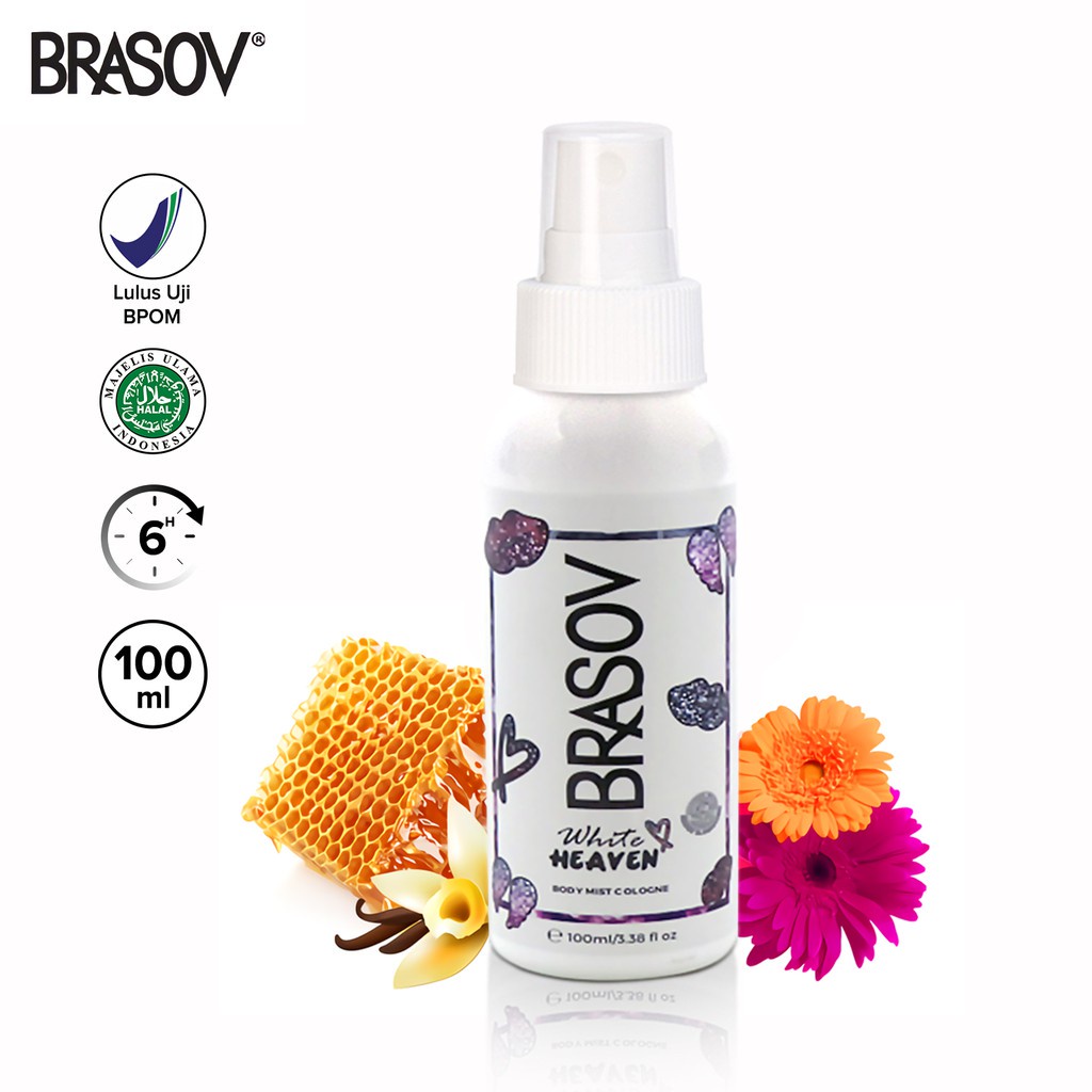 BRASOV Body Mist Spray Cologne Refreshing Fragrance 100mL (VH)