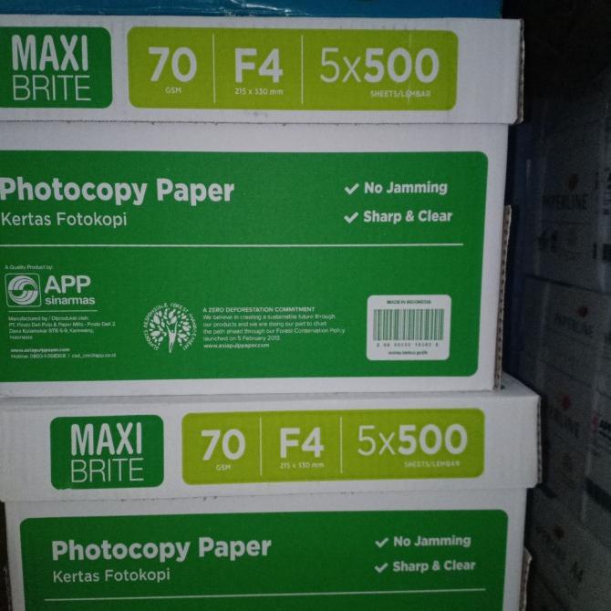 

kertas hvs F4 70 gram copy paper 1 dus KERTAS FOLIO