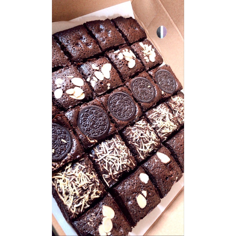 

Brownies sekat (Fudgy Brownies)
