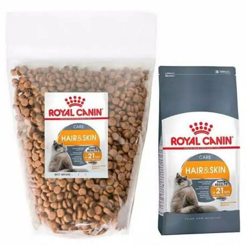 Royal Canin hair n skin kemasan 1000gr / Royal Canin hair &amp; skin 1000g