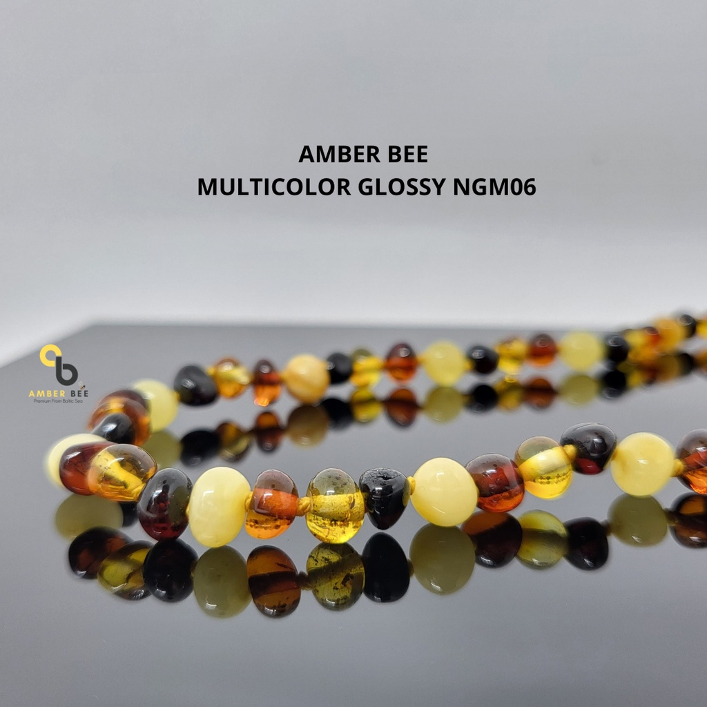 Kalung Amber Anak TK/SD Junior Premium Glossy Multicolor NJGM0636 By Amber Bee