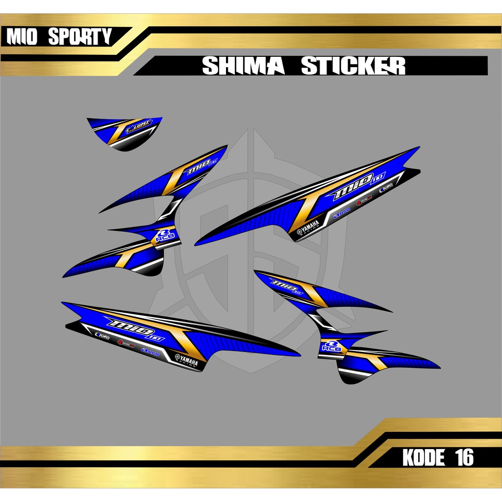[COD] Stiker MIO SPORTY Striping MIO SPORTY Motor YAMAHA Sticker Variasi Racing 16 - 20