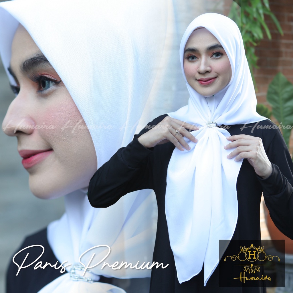 Kerudung Segi empat Paris Premium Polos Azara