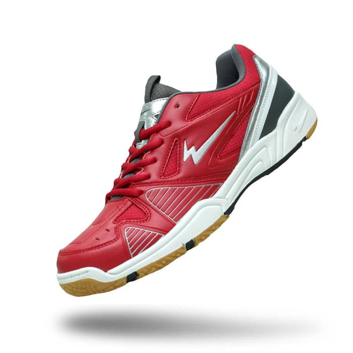 Sepatu Eagle Marcus – Badminton Shoes - Dk Grey Dk Red- 37