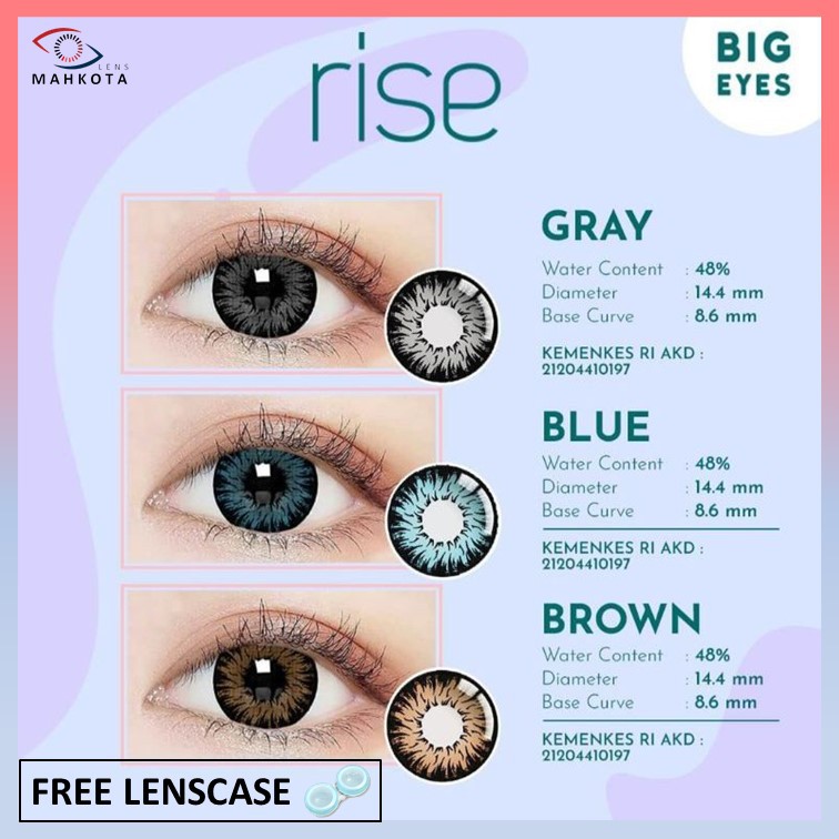 SOFTLENS RISE / 14.4mm/ NORMAL / SOFTLENS WARNA / Softlen Soflen Soflens