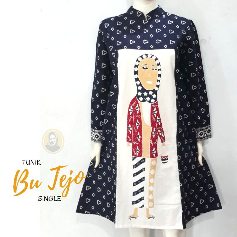 COD - TUNIK BU TEJO HANGOUT SINGLE / Dress Bu Tejo Kombinasi / Dress