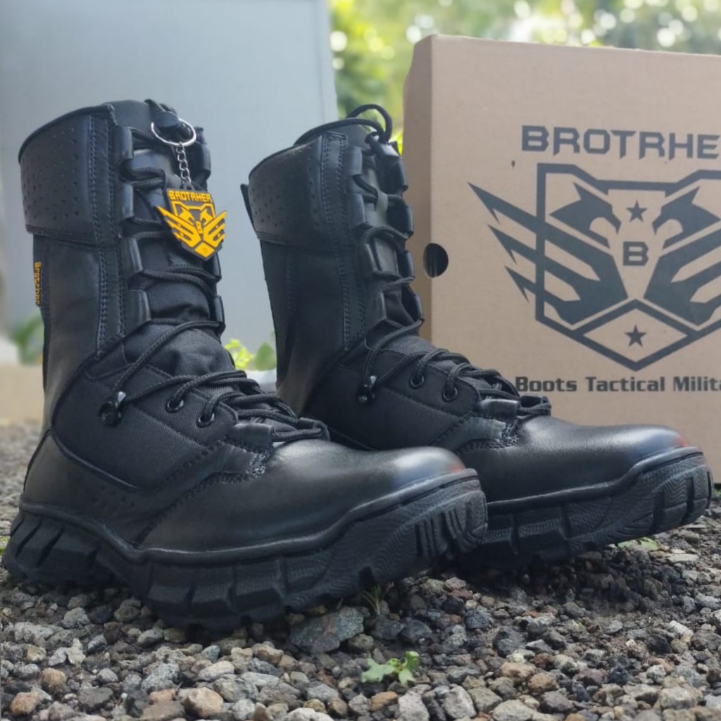 SEPATU PDL BROTRHER KULIT ASLI SEPATU PDL TNI POLRI SECURITY SATPAM SEPATU BOOTS PRIA WANITA