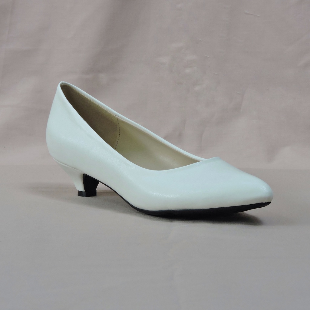 Workswell Sepatu Kerja Wanita Low Heels 3cm Kode 6808 Putih Dove.