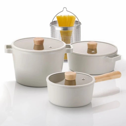 Neoflam FIKA Deep Stock Pot Panci Keramik Induksi - Stockpot