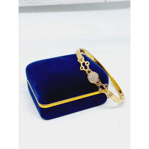 GELANG BANGKOK BULAT CORR MP + UKIR/ GELANG PERAK ASLI SILVER 925 LAPIS EMAS / GELANG FASHION WANITA TERBARU