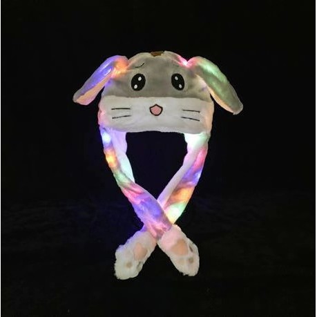 [READY STORK]BUNNY HAT DANCE LED TOPI  TELINGA BERGERAK MAGIC RABBIT KOREAN TIK TOK LED Z0202