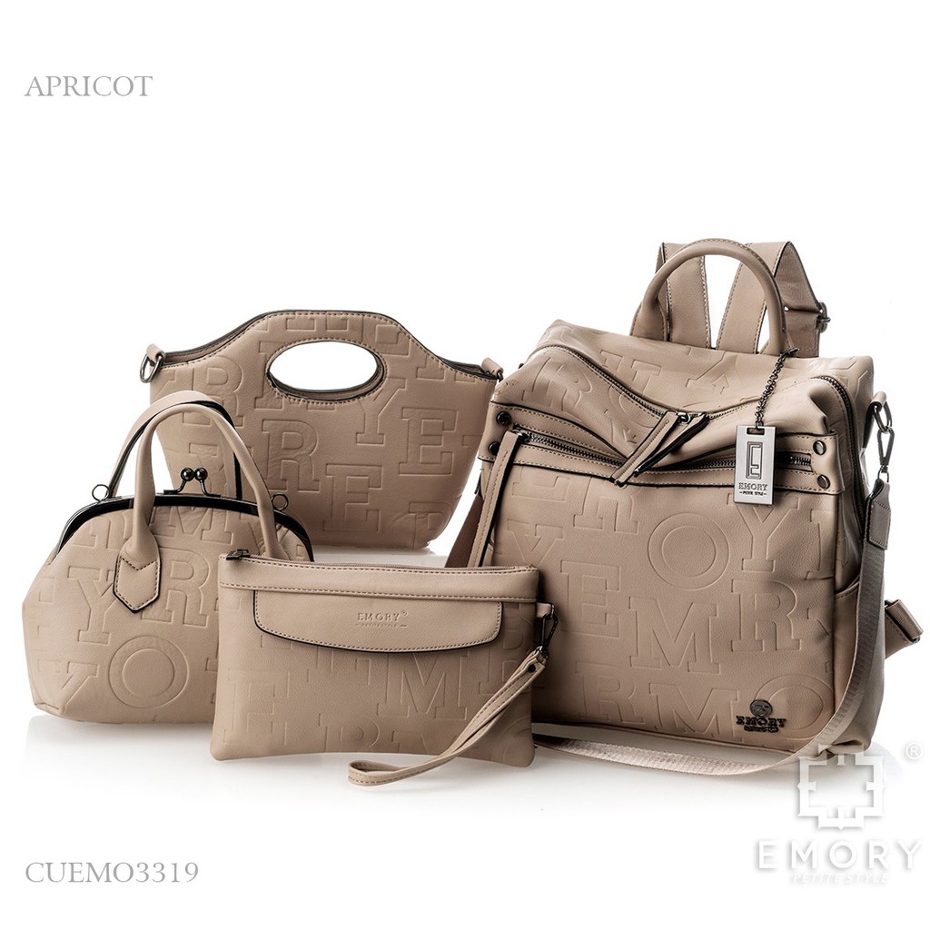 LINKSBANDUNG - EMORY  Valerya  CUEMO3319 Tas Wanita Backpack Ransel 4in1 Multifungsi Original