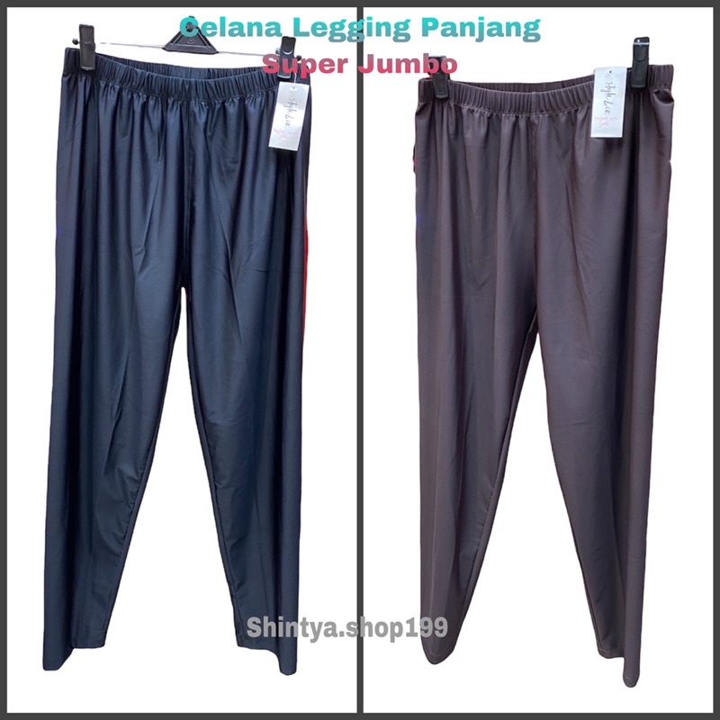 Celana Legging | Celana Leging Panjang Super Jumbo Bahan Nilon Spandex