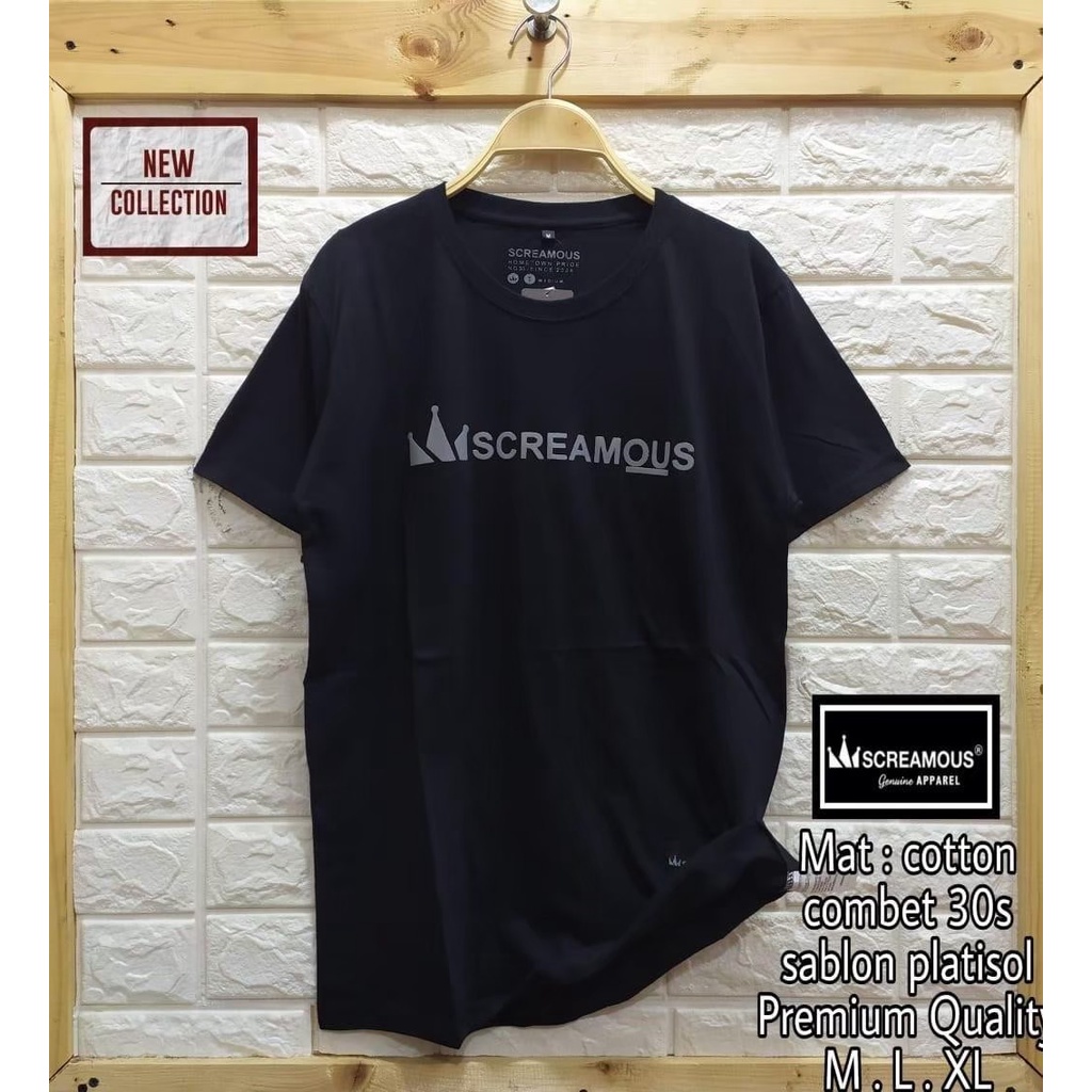 KAOS PRIA SCREAMOS/SCREAMOUS KAOS PRIA/T SHIRT SCREAMOUS ORIGINAL
