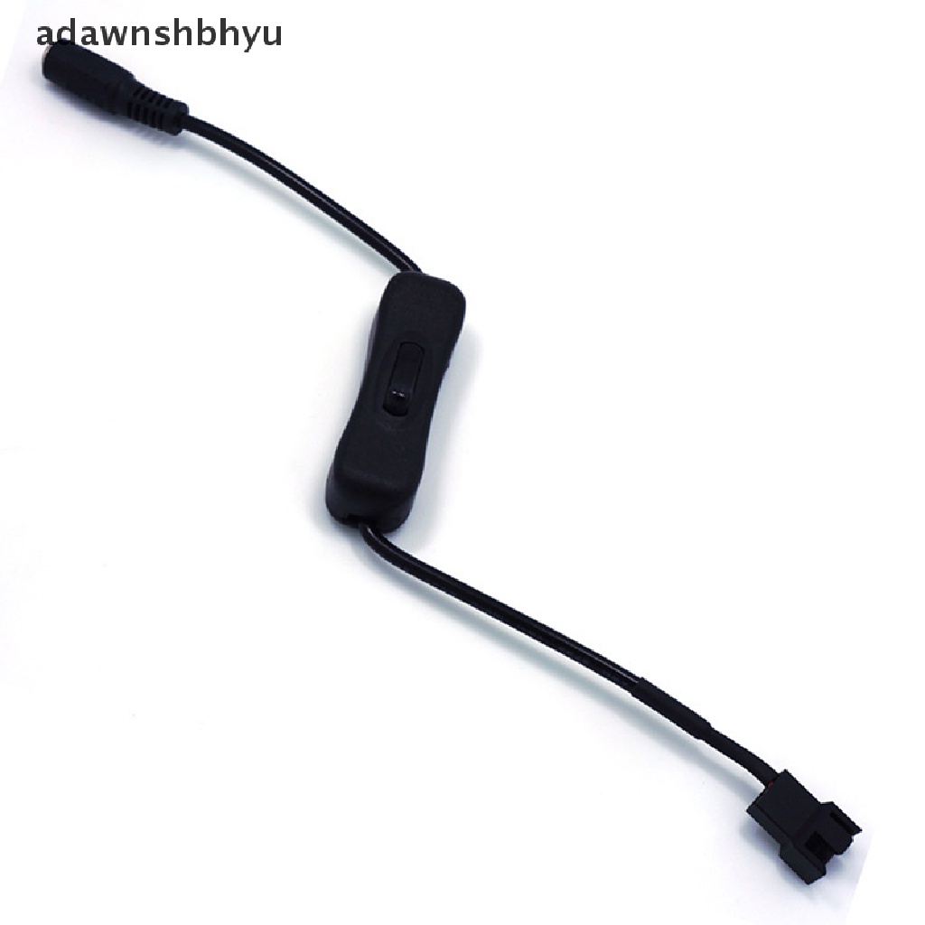 [adawnshbhyu] Tembaga DC 5521untuk 4Pin PWM Komputer PC Router Fan Power Swith Kabel Adaptor 12V