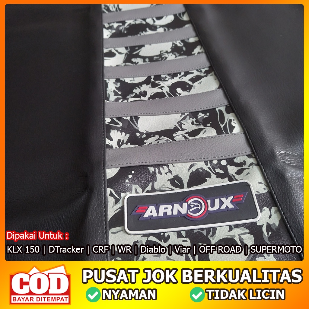 [COD] A Sarung Kulit Jok Cover SUPERMOTO TRAIL Printing Skull NV Tengkorak Arnoux GTX Sarung Bungkus