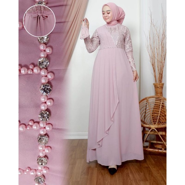 Realpict gamis mikayla//Dress lebaran terbaruu//gamis lebaran//gamis modern //gamis terlariss