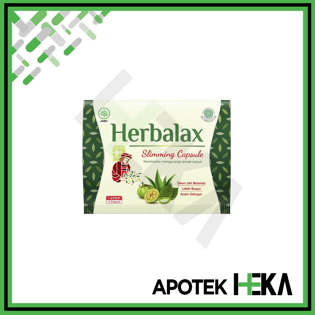 Herbalax Slimming Capsule Strip Isi 4 Kapsul Pelangsing Penurun Berat (SEMARANG)