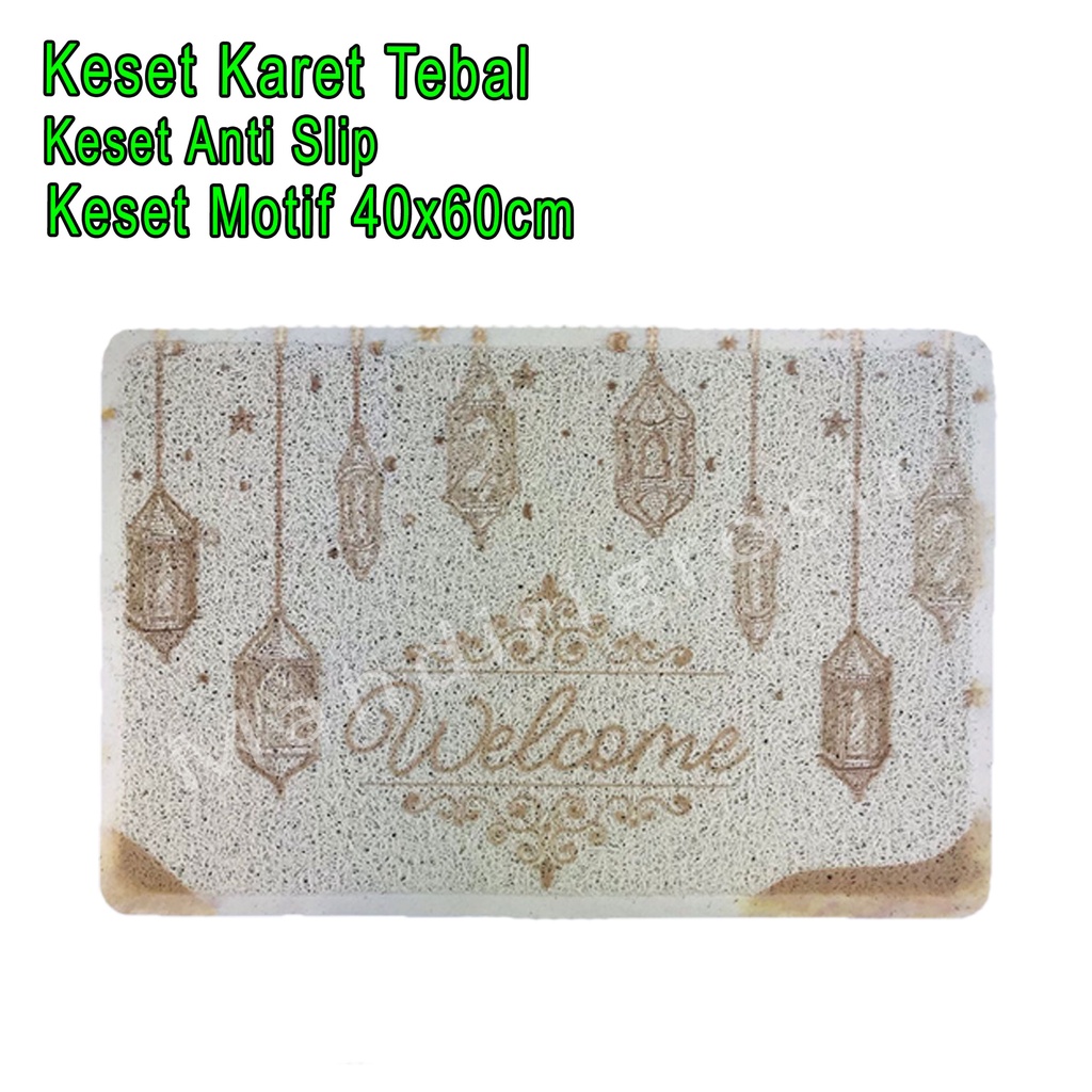 Keset Karet Tebal * Keset Anti Slip * Keset Motif * Uk.40x60cm