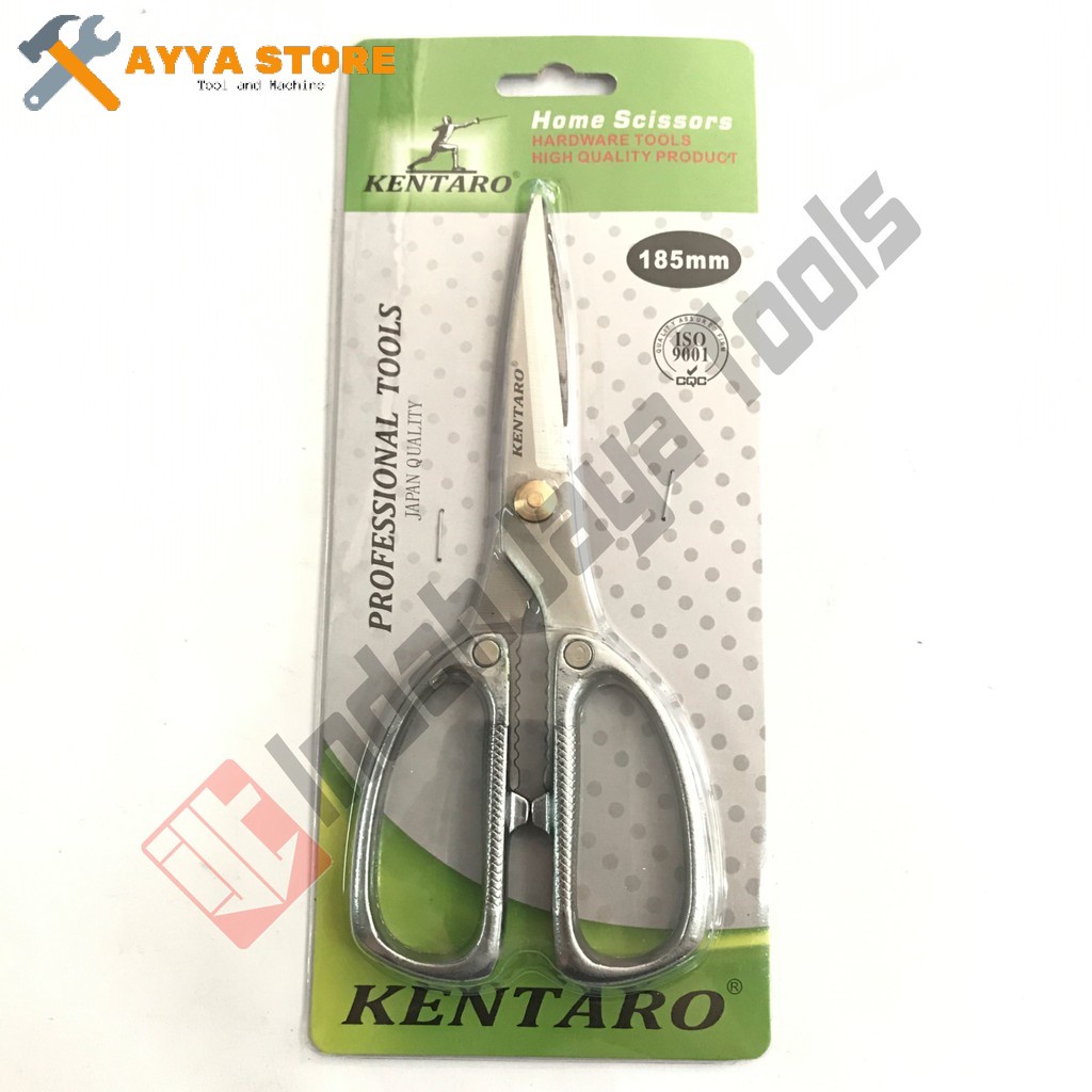 

KENTARO KTR-334 Gunting RUMAH 185 mm Dapur Kertas Buah Sayur Stainless Serbaguna Ayya