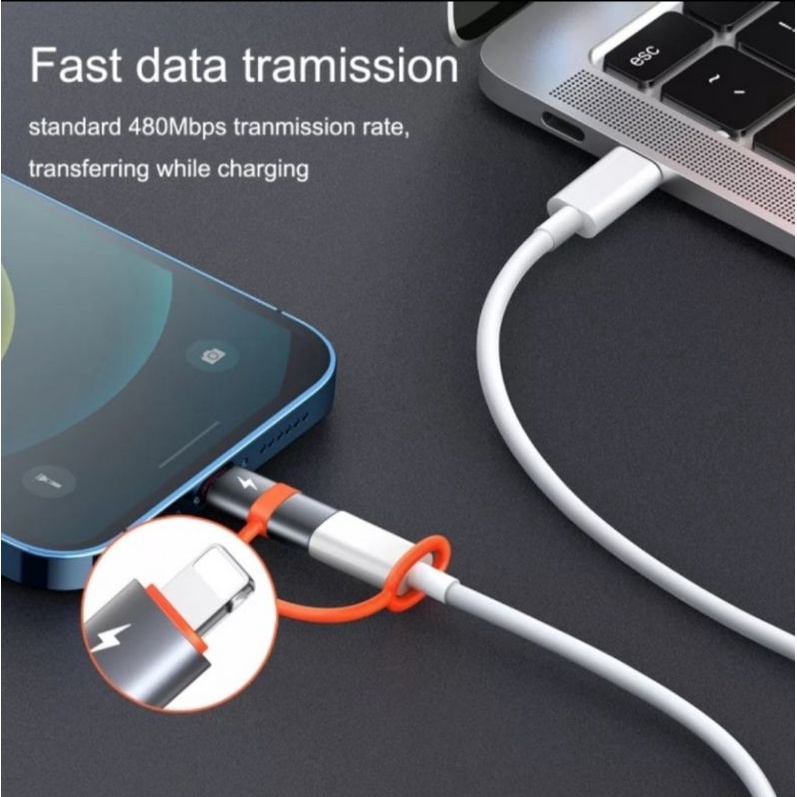 MCDODO OT-0501 Converter Charger OTG type C To Lightning Iphone FAST